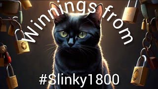 winnings from #Slinky1800