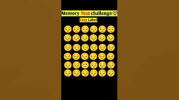 Memory Test 🥸 || Find The Odd Emoji Out || Emoji Puzzle Quiz 🧠 || part 29 ||  #shorts #quiztime