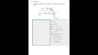 Structural Nodal Analysis past paper - Higher Engineering Science