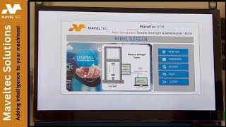 Maveltec UTM Software - operated via Touch Screen (HMI)