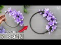 DIY Satin Ribbon flowers | How to make ribbon crafts | Ribbon flower decoration ideas | hanging