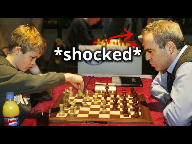 Kasparov defeated 13-Year-old Carlsen in Rapid Chess Game!