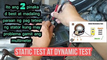 Paano mag test ng stator ng motor kung sira na.