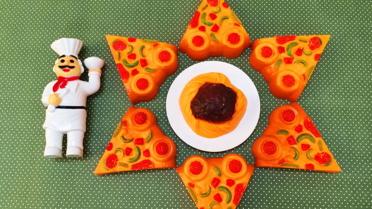 Cutting Pizza Kitchen Playset Cooking toy for kids YouTube