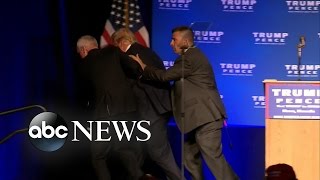 Donald Trump Rushed Offstage by Secret Service
