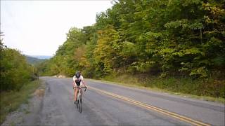 Jarmila Climbing Gannett - Highlander Time Trial