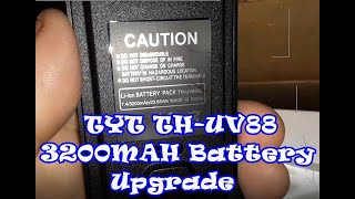 TYT TH UV88 3200MAH Battery Upgrades