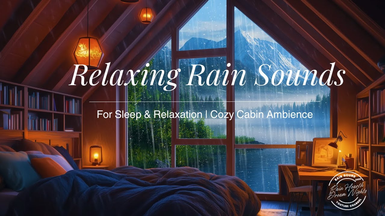 Relaxing Rain Sounds for Sleep – Cozy Cabin Vibes with Mountain Views ...
