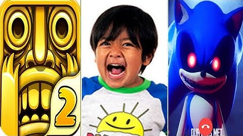Temple Run 2 vs Tag with Ryan vs SONIC EXE Call Prank