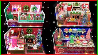 #diy #how 4 DIY Miniature Christmas compilation♥Making Christmas House & shop♥ Merry Christmas