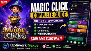 Magic Click Complete Guide | Magic Click Se Coins Kaise Earn Karein? | Full Working Tutorial 2026 screenshot 2