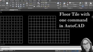 Floor Tiles in AutoCAD || Floor Tile with Array command in AutoCAD