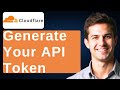 How To Generate Your Cloudflare API Token 2026 Guide 
