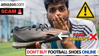 DON'T BUY Football Shoes ONLINE !! ❌ | Fake Adidas Football Shoes on Amazon ??