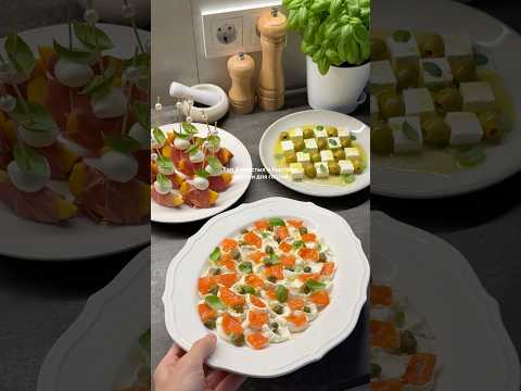 Рецепты трех простых закусок для ваших гостей 🤍