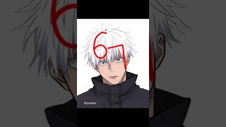 How to Draw Satoru Gojo Easy ✨#ytshorts #tutorial