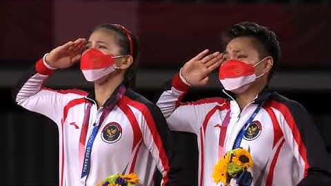 MERINDING... Detik-detik Lagu Indonesia Raya berkumandang di Olimpiade Tokyo.
