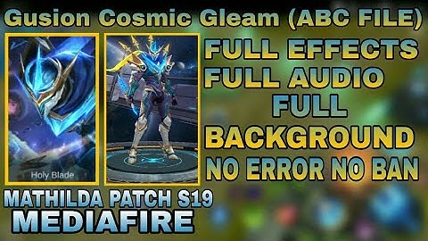 (ABC FILE) Gusion Cosmic Gleam Full Effects + Audio | MLBB | Rymor Gaming