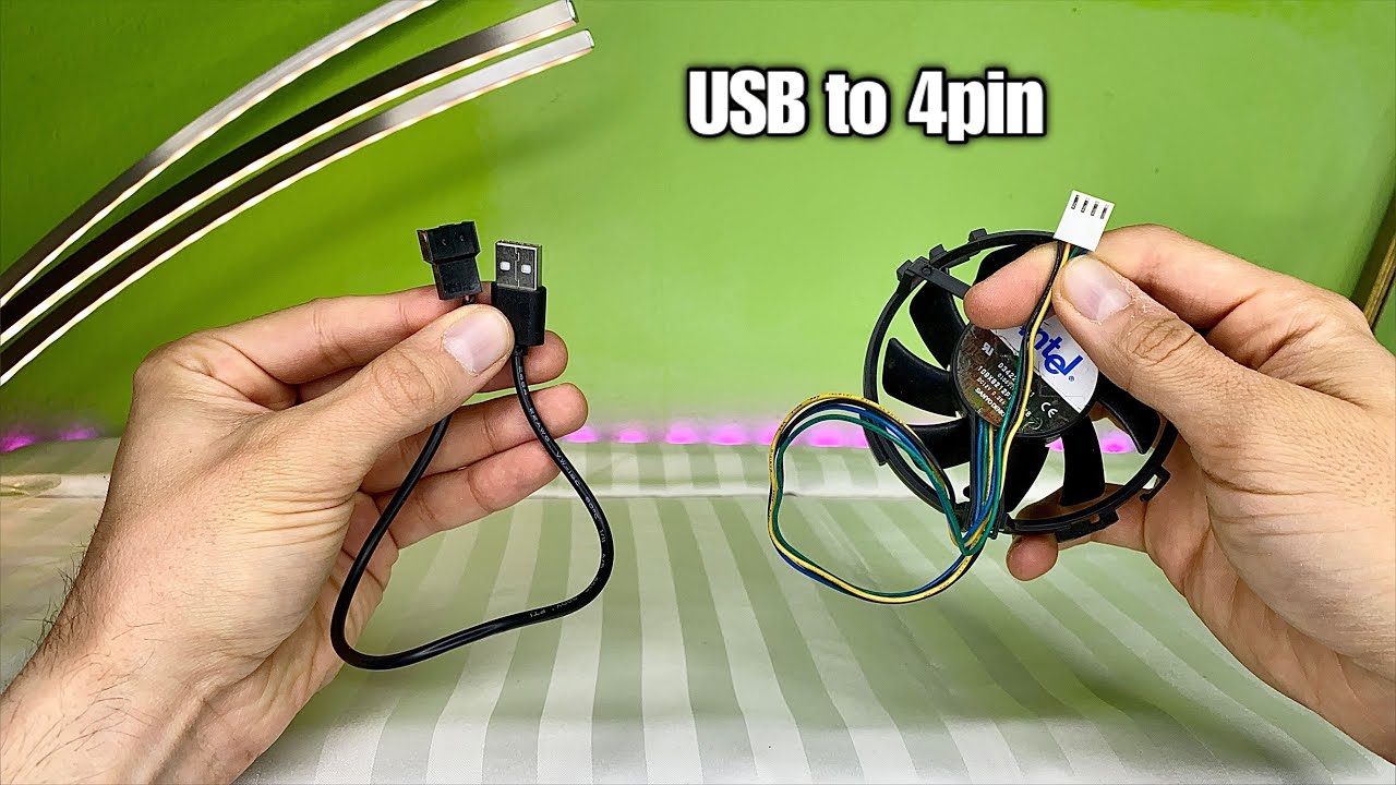 USB To 4 pin PC Fan Adapter - YouTube