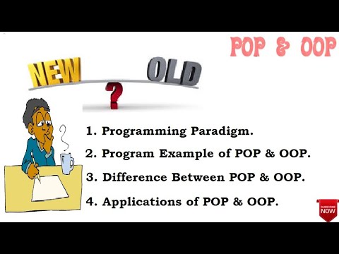 Programming Paradigm | OOP & POP Program | Difference Between POP & OOP | Applications of POP & OOP