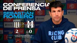 Conferencia de prensa de Sebastián Romero | Sudamericana '26 #6 Racing 2 vs I. Petrolero 0 (27/5/26)