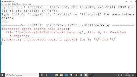 OPERATOR OVERLOADING IN PYTHON IN HINDI BY SHIVANSHU PRASHAR