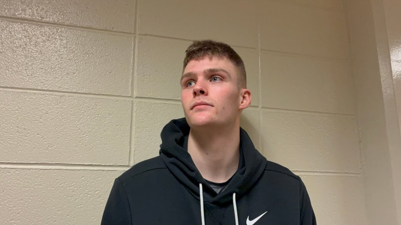 Bennett Stirtz reacts to Iowa basketball’s loss to Purdue