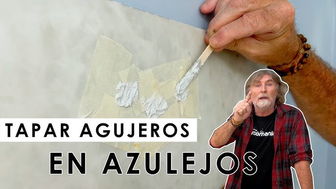 Como TAPAR un AGUJERO en un AZULEJO y QUE NO SE VEA !!!!! 