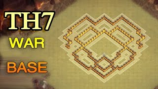 COC Town Hall 7  (TH7) War Base [With 3 Air Defenses]- تصميم حرب تاون هول 7 للتحديث الجديد screenshot 5