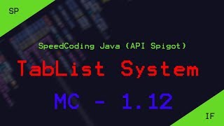 SPEEDCODING / TABLIST - Minecraft 1.12