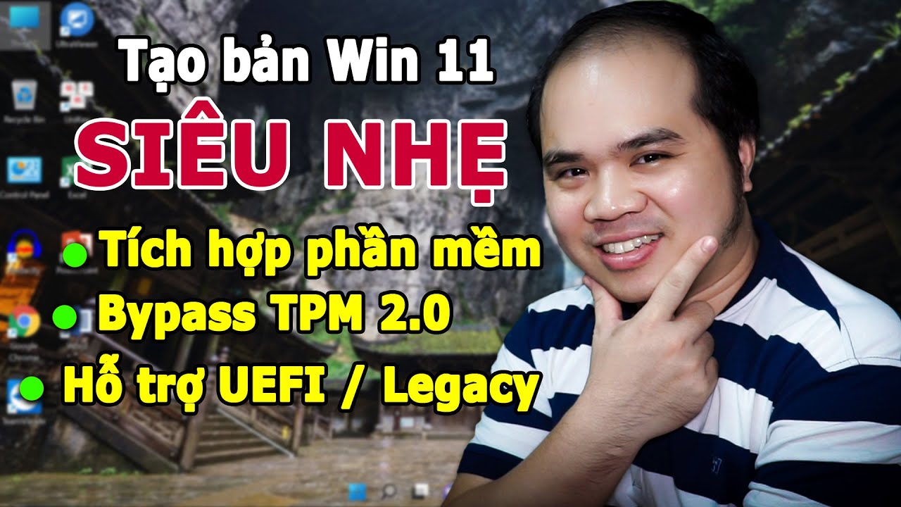 Tạo bản Win 11 siêu nhẹ và tích hợp phần mềm cho dân văn phòng học online