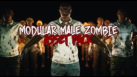 UE4 - Modular Male Zombie with dismemberment 150,000 VARIATIONS!!!