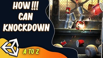 How To Make Can Knockdown Hit game in Unity3D | Unity beginner Tutorial Coding