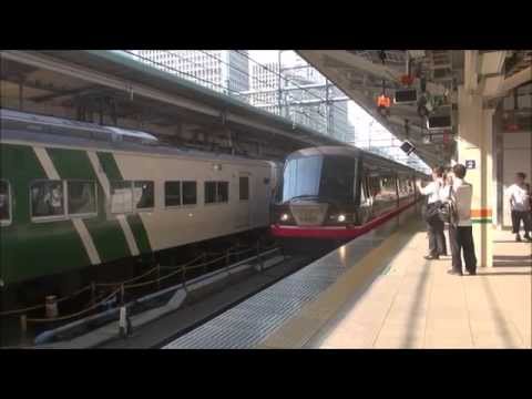 特急リゾート踊り子　回送列車　リゾート２１黒船電車　東京駅発車