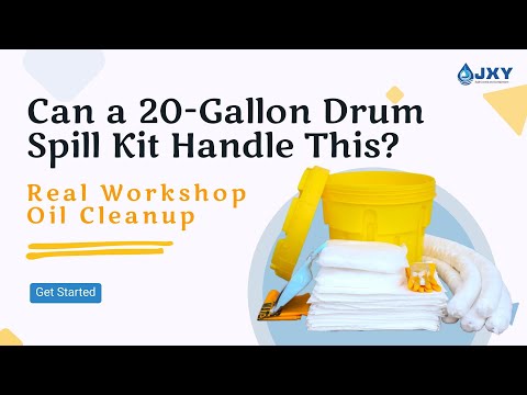 Can a 20-Gallon Drum Spill Kit Handle This? Real Workshop Oil Cleanup