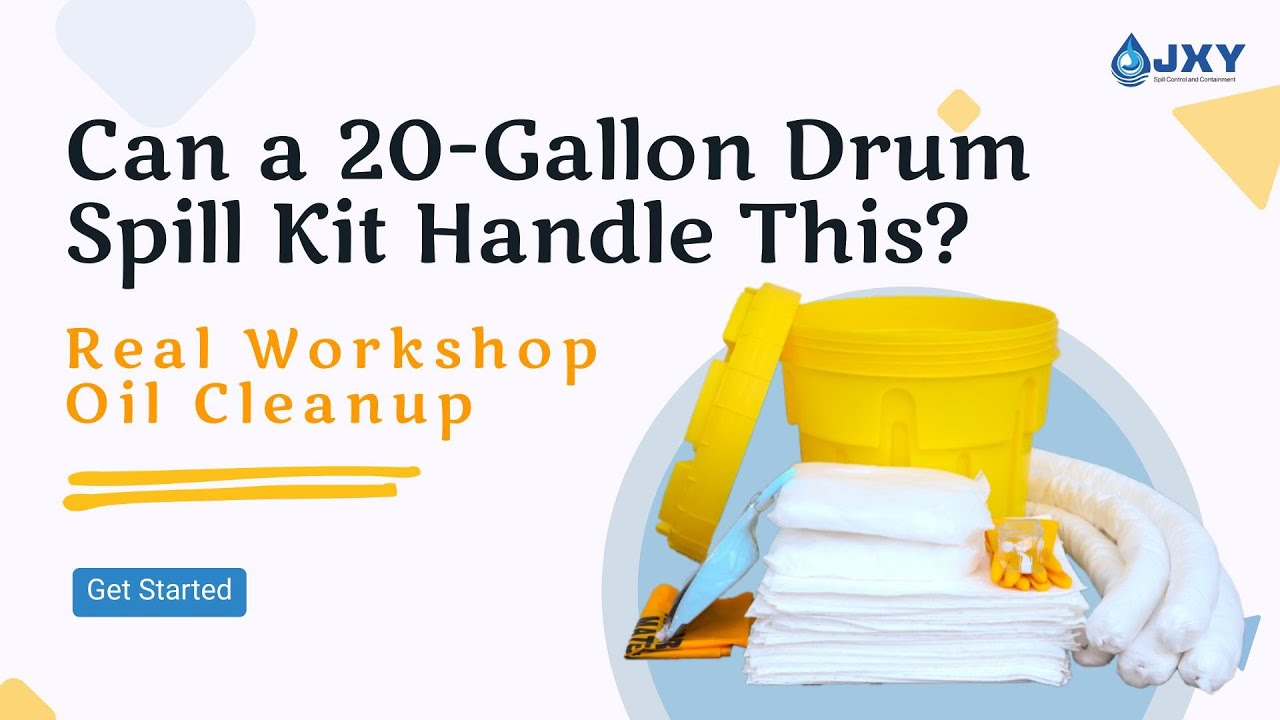 Can a 20-Gallon Drum Spill Kit Handle This? Real Workshop Oil Cleanup