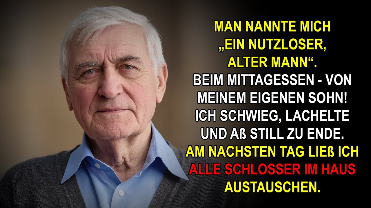 „‚Nutzloser Alter‘, sagte mein Sohn – am nächsten Tag änderte ich alles!“