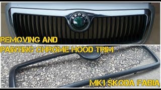 HOW TO #6/ Removing and painting chrome trim on mk1 Škoda Fabia