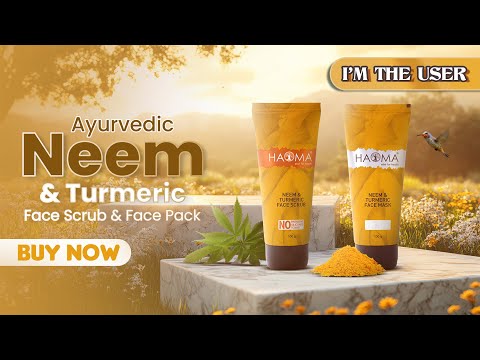 I Am The User | Haoma Neem Turmeric Scrub And Face Pack | SAFE SHOP INDIA