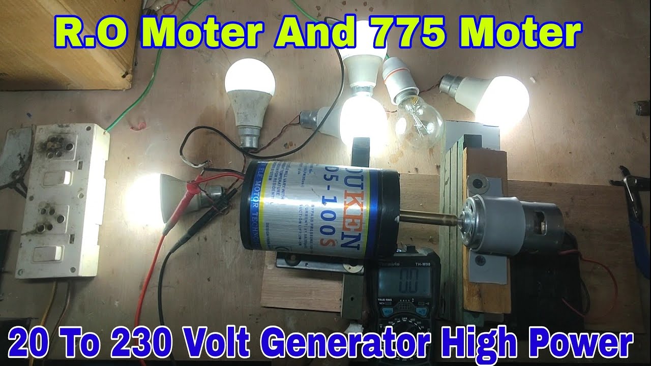 775 Moter To RO Moter Se Generator kaise banaen 775 Moter Project 