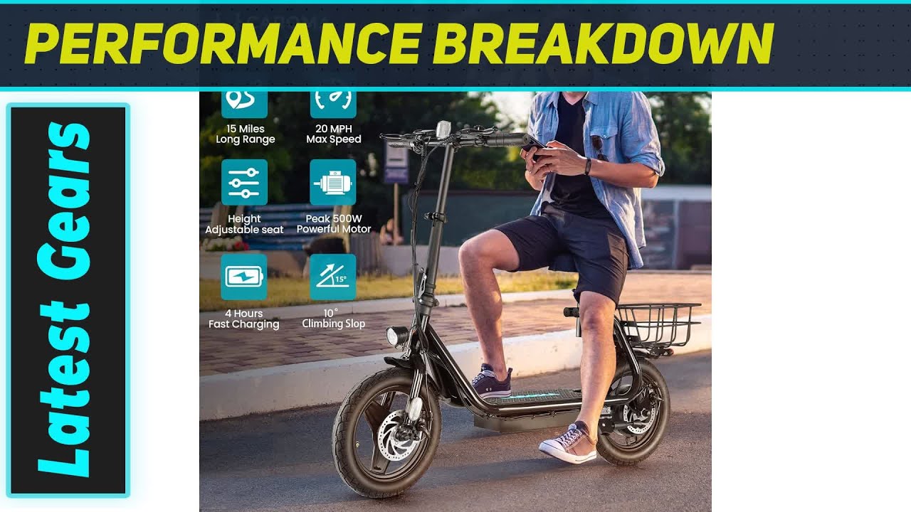 Электросамокат Caroma Peak: идеальное решение для поездок на работу.