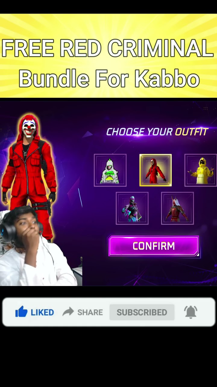 ফ্রি তে Red Criminal বান্ডিল দিচ্ছে সবাইকে  Garena ? সত্যি না মিথ্যা ? #shorts #itzkabbo