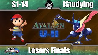 Avalon U-II - S1-14 (Ness) Vs. iStudying (Greninja) - Losers Finals - Smash 4