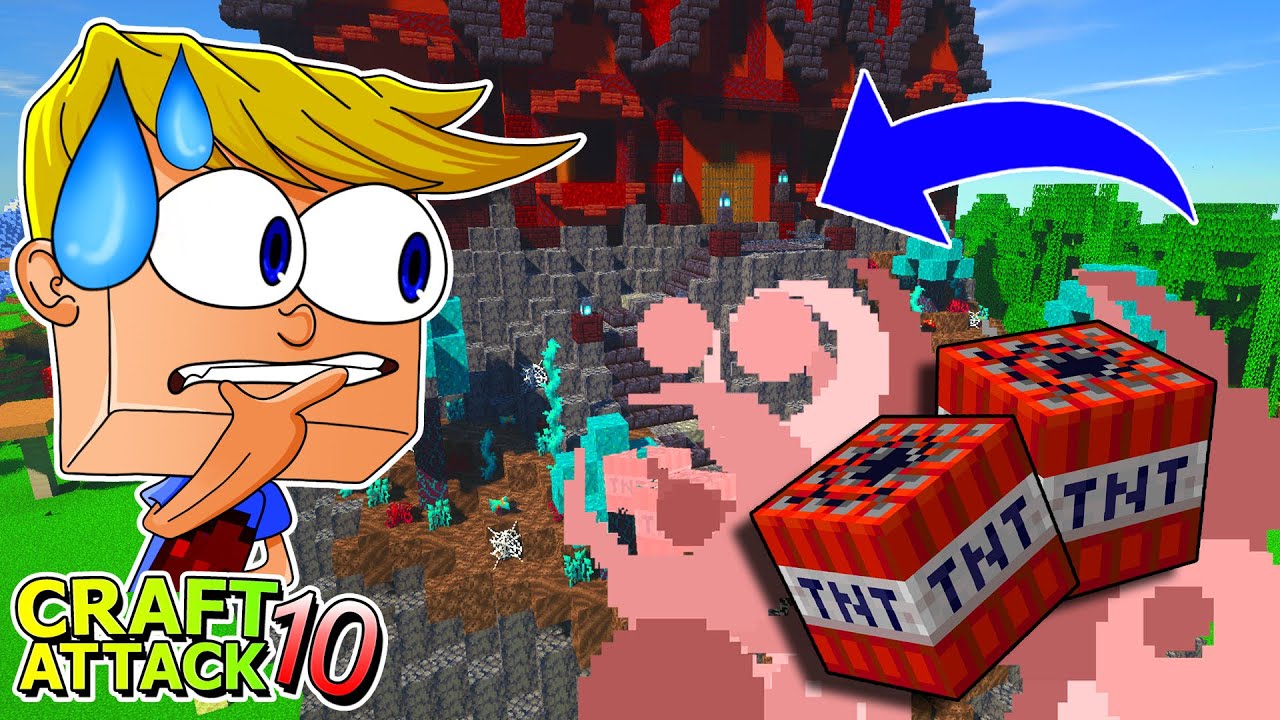 ER SPRENGT in der BASE des ADMINS! BAN?! - Minecraft Craft Attack 10 #82