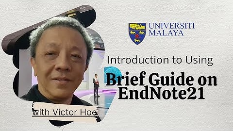 Introduction for YouTube Series for A Brief Guide to using EndNote 21