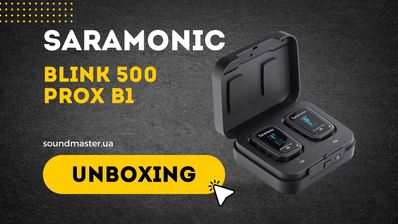 SARAMONIC Blink 500 PRO X B1 UNBOXING - РОЗПАКОВКА крутої радіосистеми для смартфонів