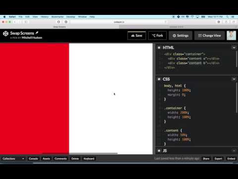 102 CSS Swap Screens Left to Right