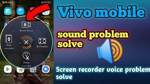 Vivo mobile Screen recorder sound problem solve|How to Vivo screen recording