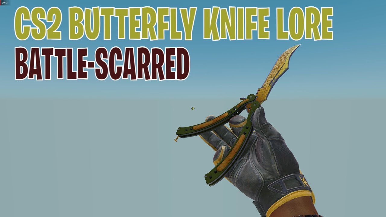 Butterfly Knife Lore (BattleScarred) CS2 Skin Showcase 387 YouTube