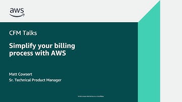 Simplify your billing process with AWS | Amazon Web Services